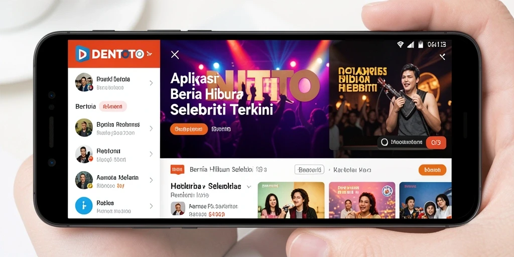 Tampilan antarmuka aplikasi DENTOTO yang informatif dan menarik.