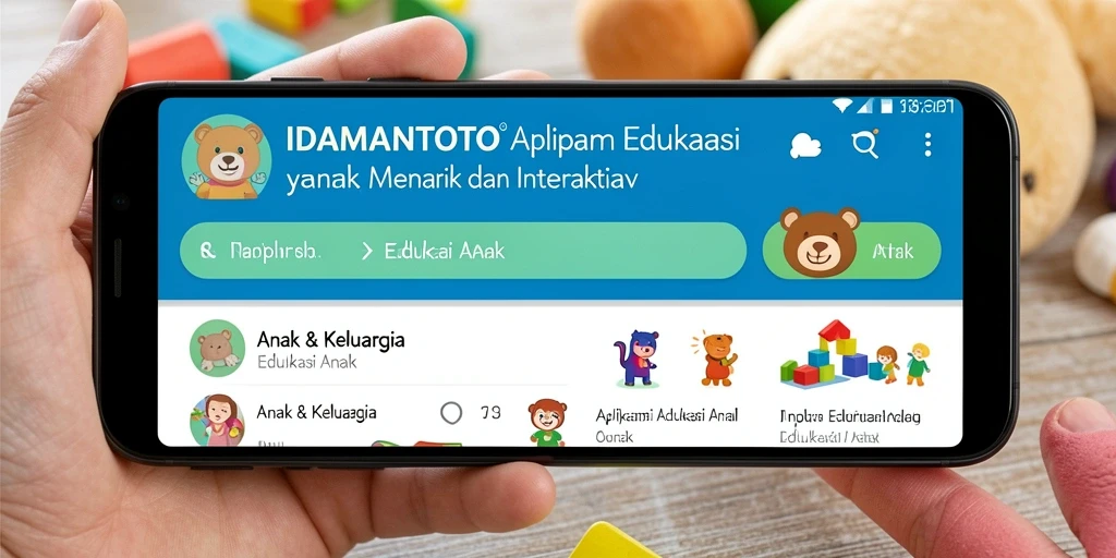 Antarmuka interaktif IDAMANTOTO untuk edukasi anak yang menyenangkan.