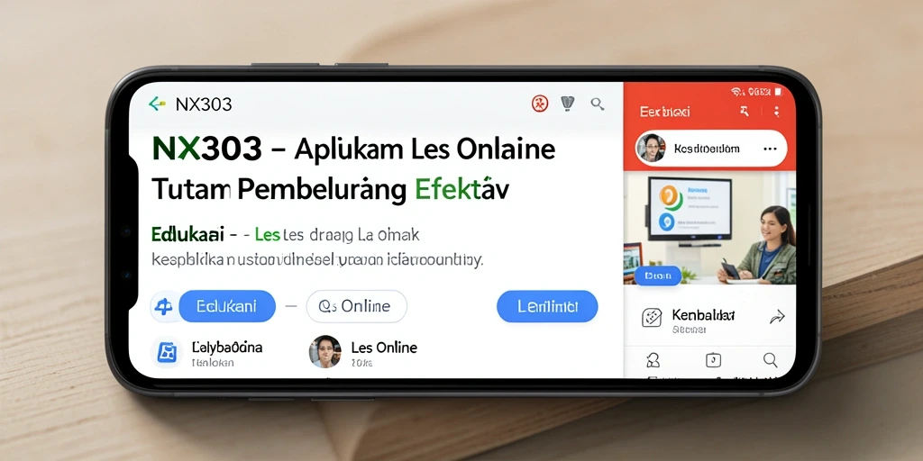 Antarmuka sederhana dan intuitif untuk Les Online.