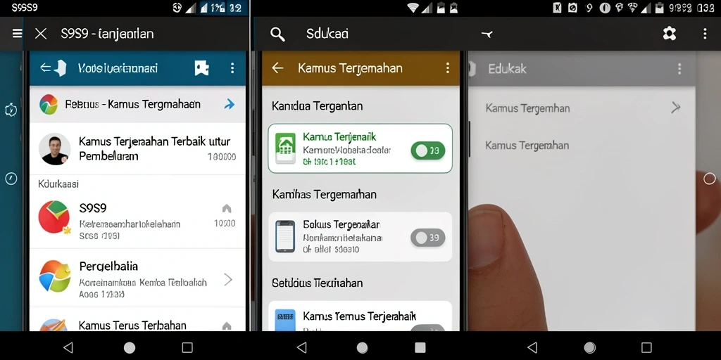 Tampilan antarmuka S9S9 yang sederhana dan fungsional.