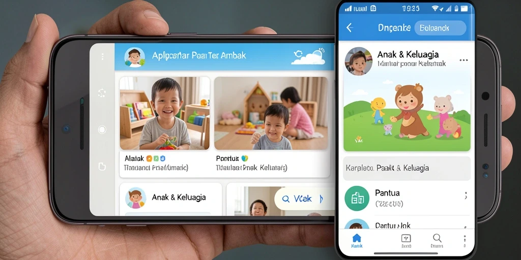 Tampilan antarmuka VC5 dengan fitur Pantau Anak yang lengkap.